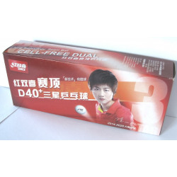 Мячи пластиковые DHS 40+ DUAL 3*