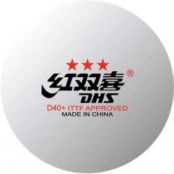 Мячи  DHS 3*** D40+  1 шт.