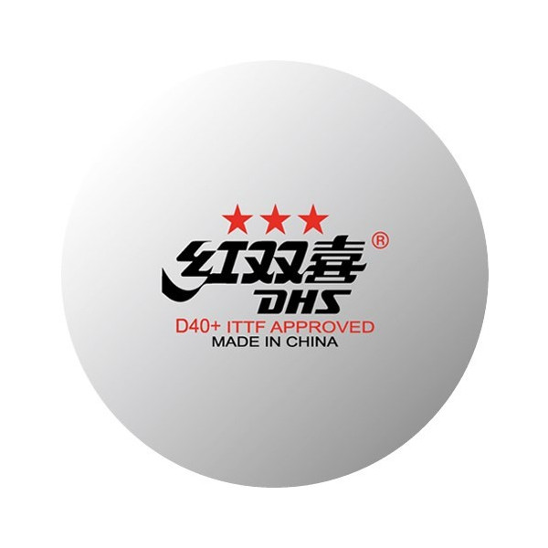Мячи  DHS 3*** D40+  1 шт.